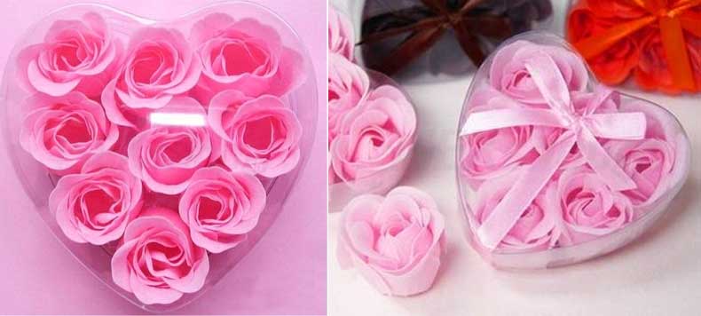 Romantické lupene ruží