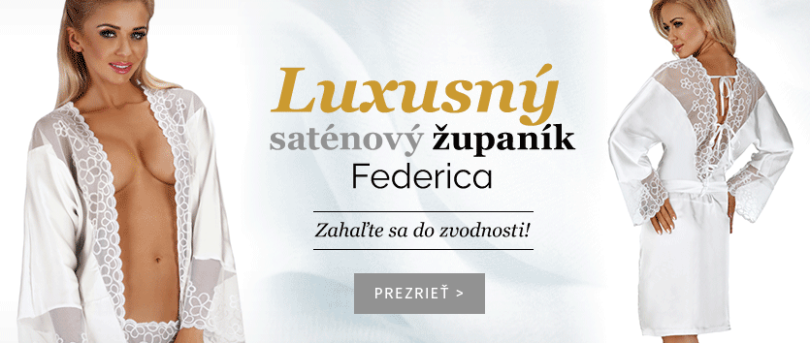 Zvodný saténový župan Federica