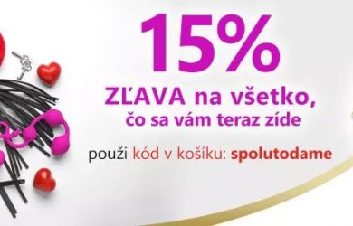 -15% zľavový kód na vybrané produkty na kondomshop.sk