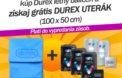 Durex letná akcia, rýchloschnúci uterák ZDARMA