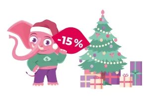15% zľava na TOP30 vianočných hitov od Ružového slona